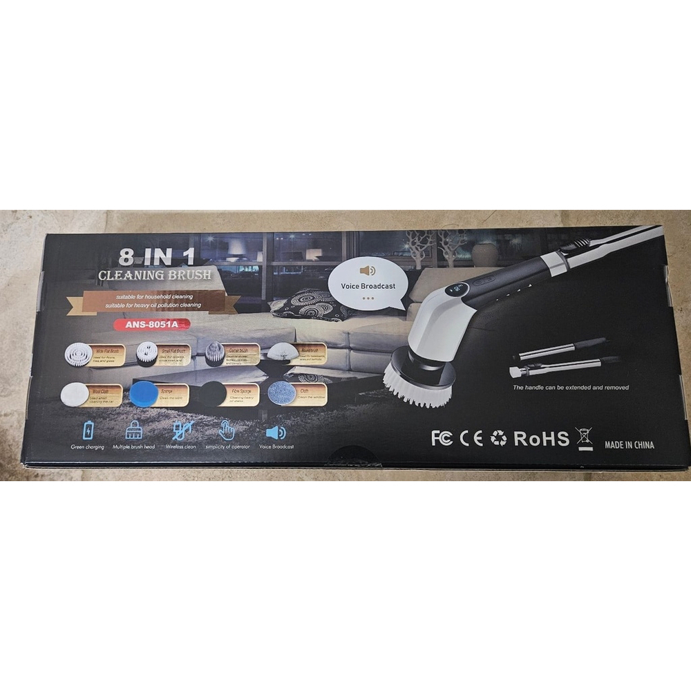 Electric Spin Scrubber, Cordless Cleaning Brush with 8 Replaceable Brush… - Picture 9 of 10